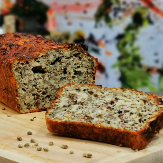 Eiweißbrot mit Hanfsamen